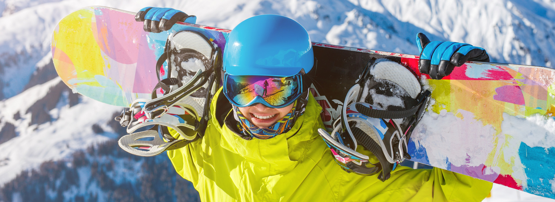 Snowboard Action in Österreich